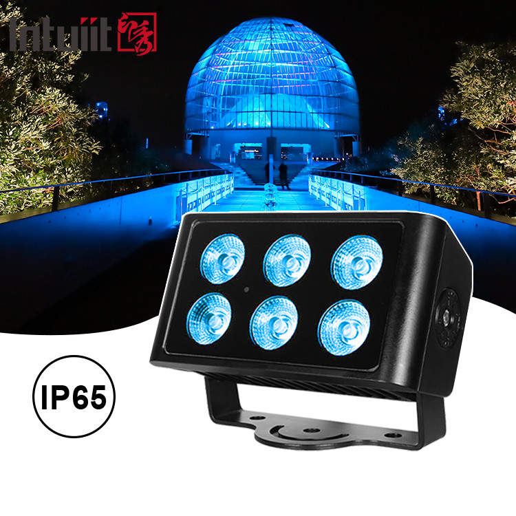 6x5W 4in1 RGBW LED DMX ウォールウォッシュライト IP65 屋外 LED 都市カラーライト ステージ パフォーマンス DJ パーティ ライト