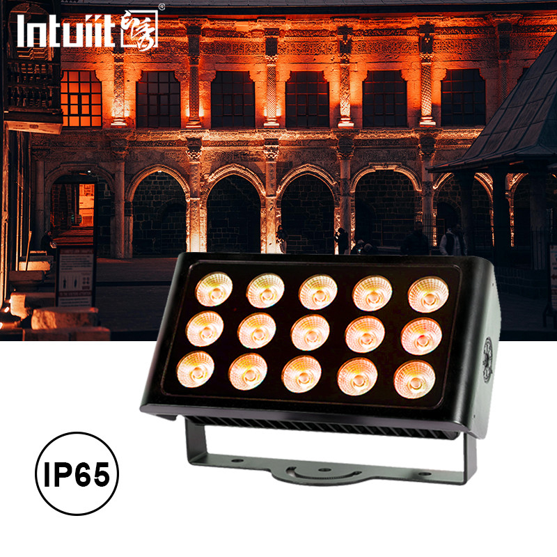 屋外 80W RGBW LED 洪水照明 DMX 壁洗浄器 建物のファサード建築 美しい公園 都市照明 庭園 フレンドリー