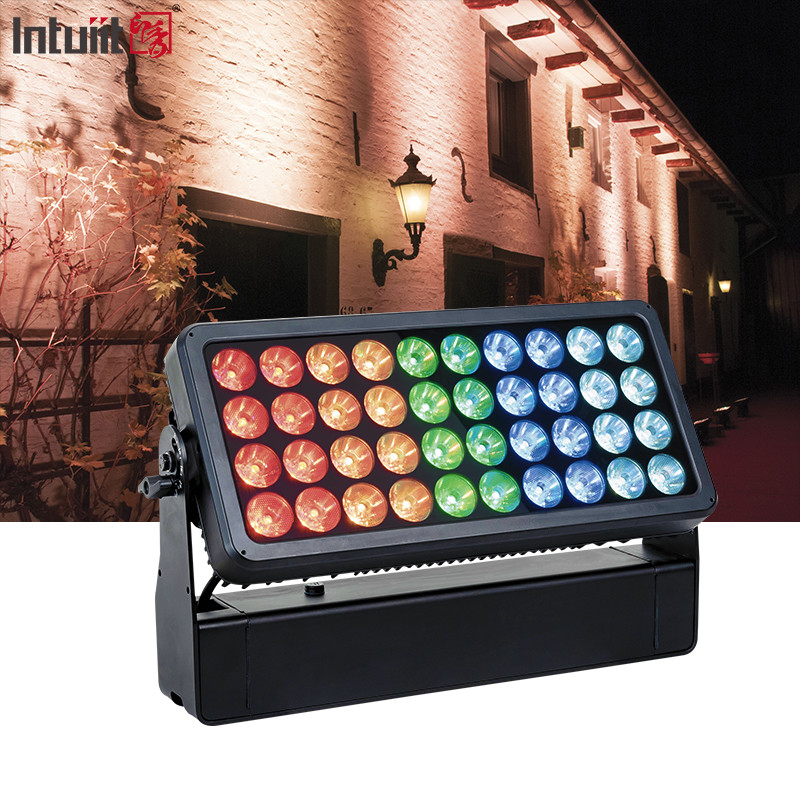 防水 40X10W LED ウォールウォッシャー IP65 LED ステージライト 建物用 都市色