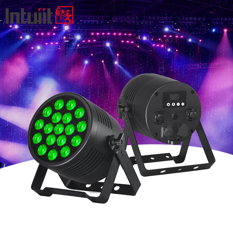 強力な18x20W 屋外 RGBWA-UV 6in1 IP65 防水 DJ ディスコシティ 結婚式イベントステージ LED パールライト