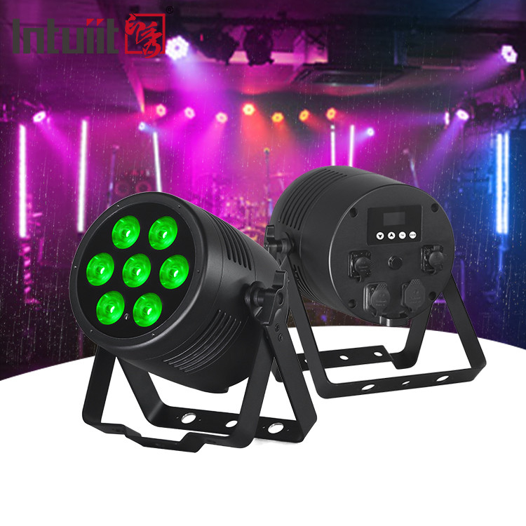 屋外防水 RGBWA-uv 7x20W Dmx LED Par Can Light 舞台の外の風景のために