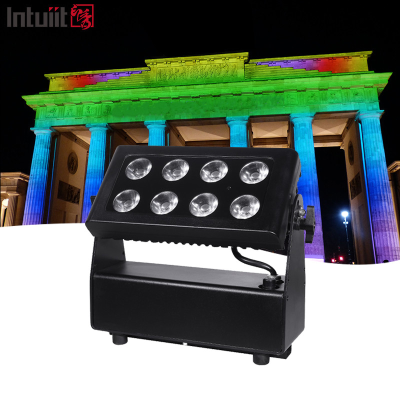 IP65 防水 8x10w ワイヤレス バッテリー パワーアップライト Dmx ステージ LED ウォール 洗濯機 ライト