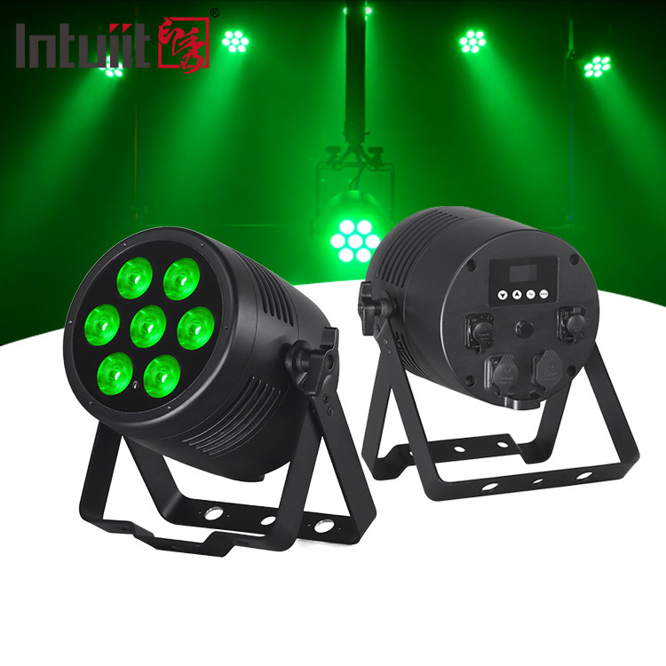 ステージライト LED Par RGBWA UV 6IN1 7x20w IP65 防水 Dmx LED Par