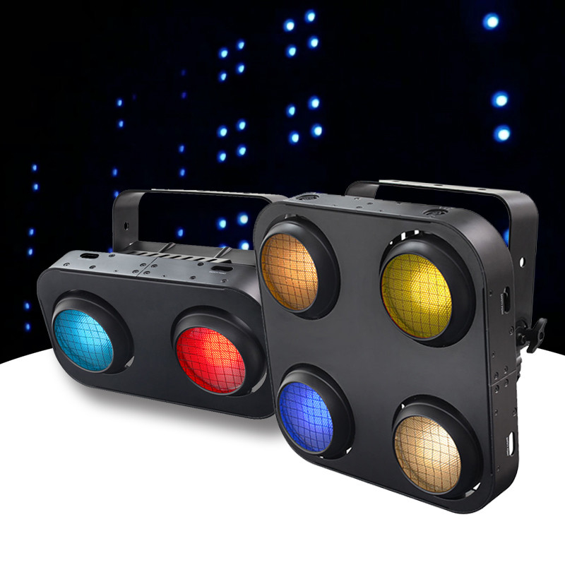 200W Cob LED Par Can ステージライト ホワイトまたはRGB 2 Eyes LEDブラインドライト DMX 観客ライト