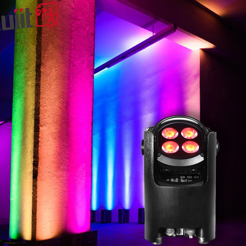 4x12W 4 in 1 RGBW LEDアップライト ステージ パート パーティ バッテリー 電源 無線 パート LED 結婚式 DJ アップライト