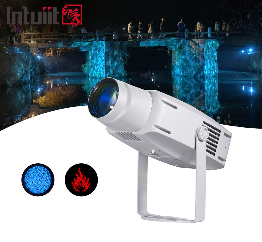 400W 防水 IP65 LED GOBO プロジェクター 屋外ビルディングプロジェクションライト 4色スイッチング水効果プロジェクションライト