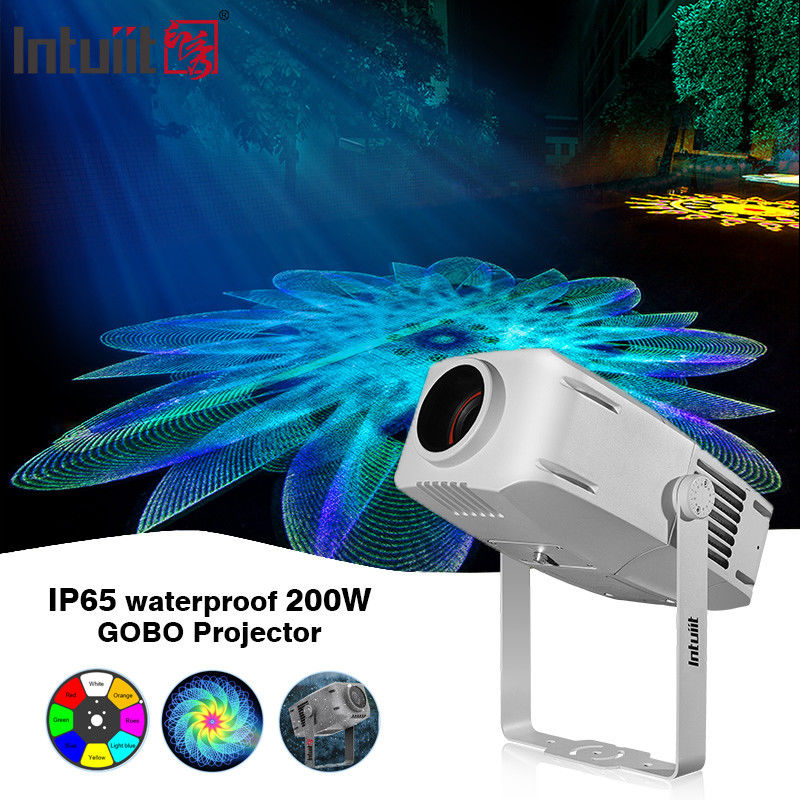 200W ゴボプロジェクター 屋外 Ip65 亮度 LED ロゴ広告 ライト ゴボプロジェクター 倉庫 広告ライト
