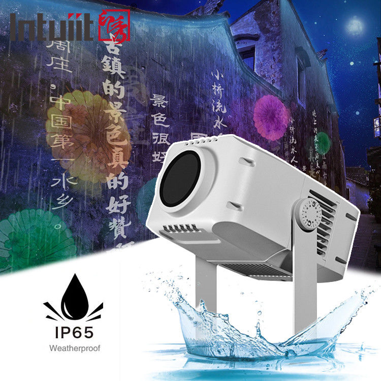 100W防水屋外プロジェクターライト IP65 LEDビーム効果 DMX DMX512制御モード付きゴボプロジェクター