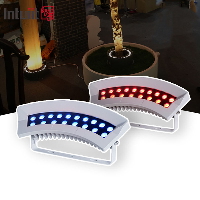 RGBW 36W 屋外ガーデン LED ハグツリーライト IP65 防水カラフルスポットライト アルミニウム アルミニウム ハグツリーライト