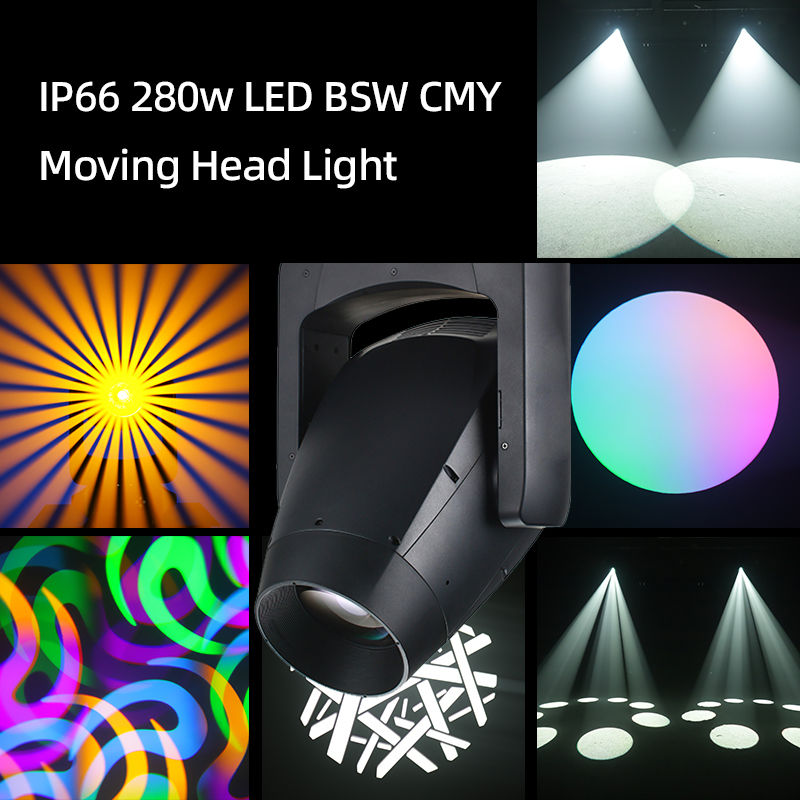 プロ IP66 LED 280W ビームスポットウォッシュ CMY DJ ディスコバークラブステージショー機器のための移動ヘッドライト