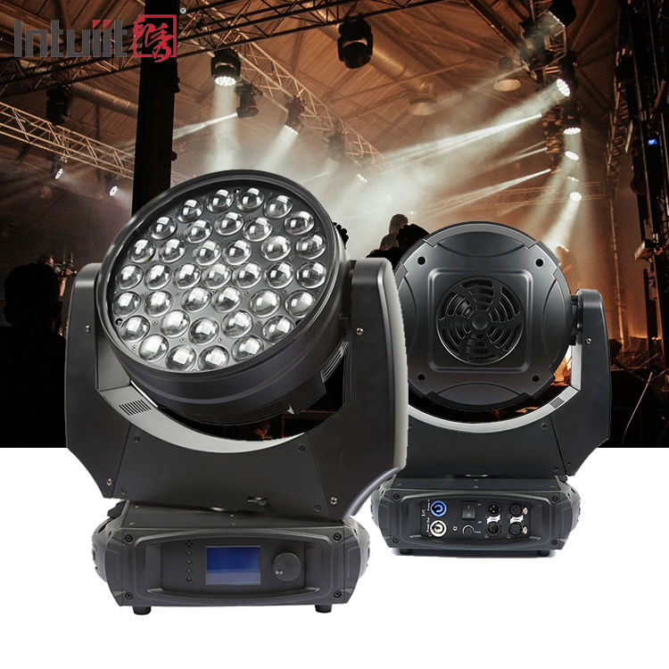 DJパーティーライト 37*10W RGBW クワッド 4 in 1 LED ムービングヘッドウォッシュズーム