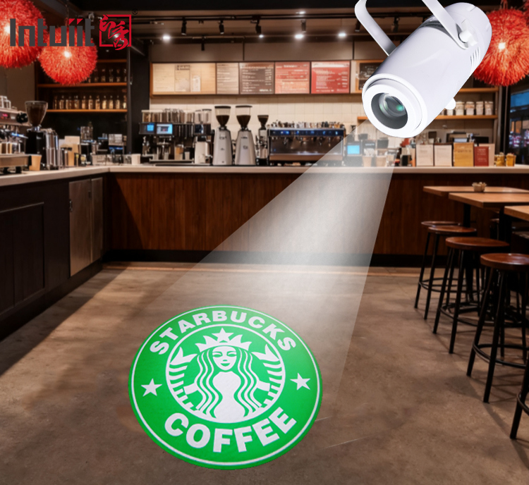 無料 オーダーメイド ロゴ ゴボ プロジェクター 広告ライト 40W LEDサイン 壁投影ランプ IP20