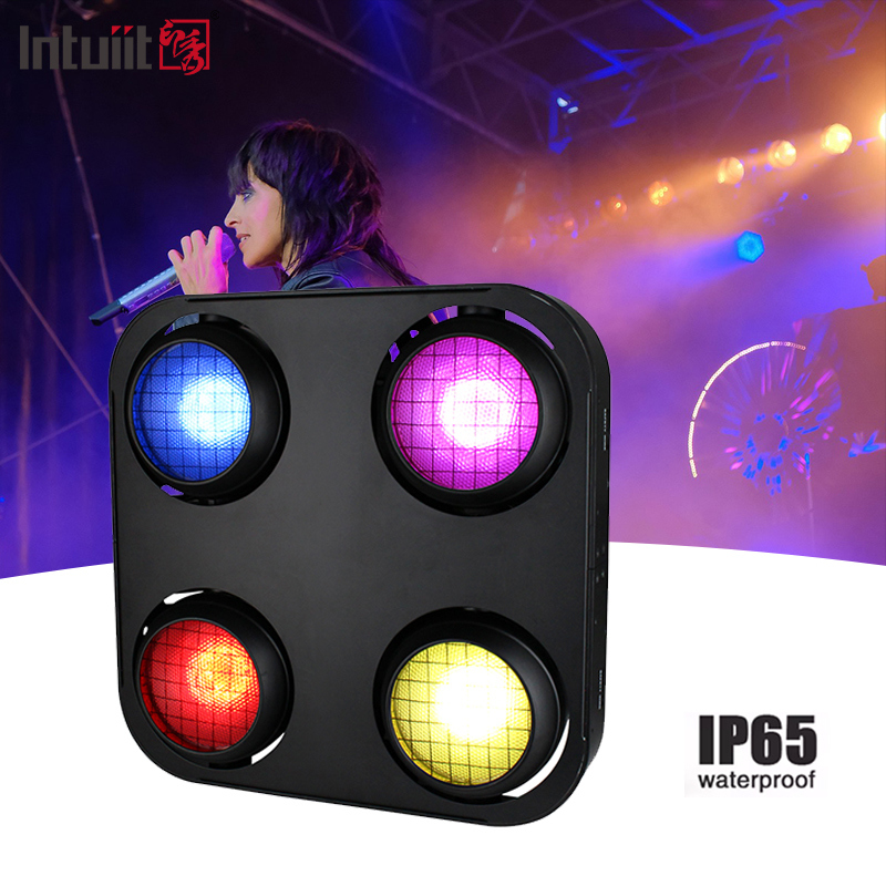 4X90W 4 アイ・LED コブ・ブラインドライト アンバー ホットホワイト 2In1 Ip65 防水 LEDステージライト