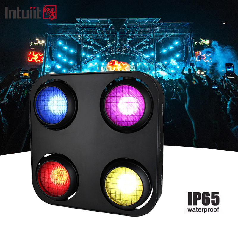 200W 4 Eyes COB Amber/Warm White 2in1 Outdoor Aluminum Audience Blinder Effect Led Stage Light