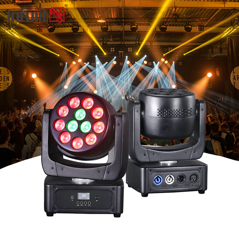 ミニ 12x8W LED RGBW ライト DMX DJ ディスコ パーティー クラブ 照明効果 機器 ランプ ステージ ムービングヘッドライト