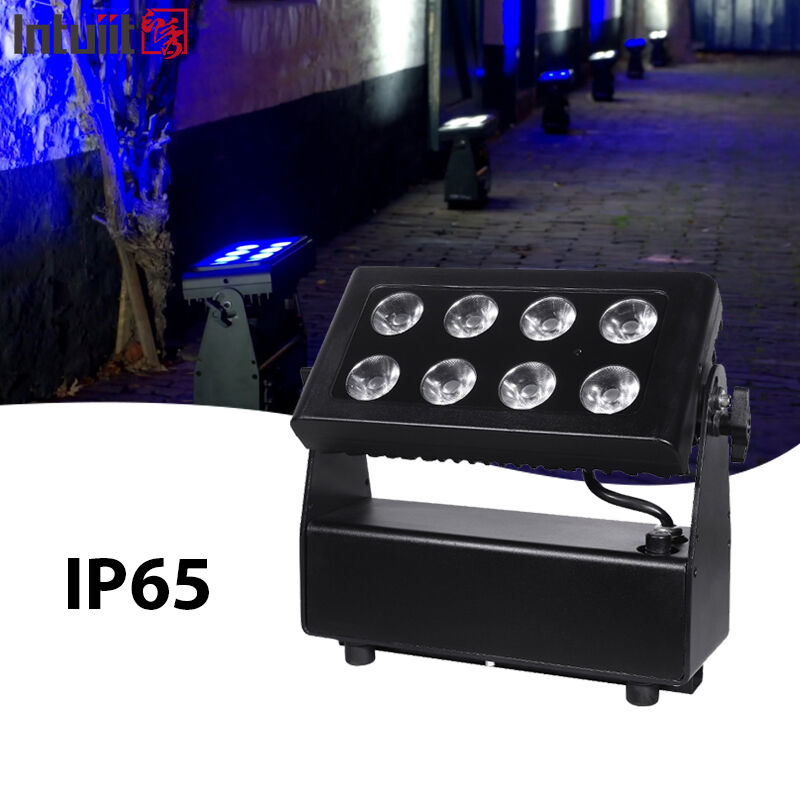 Outdoor Waterproof LED Wall Washer Light  8x15w RGBW 4in1 Wedding Stage City Color LED Wall Washer Light Outdoor Floodlight