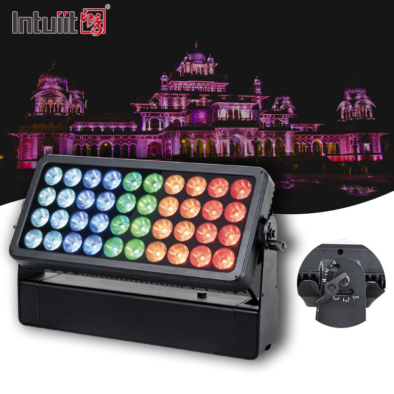 LED 40X10W RGBW 4 in 1 屋外防水ウォールウォッシャー ウォールランドスケープ LEDランプ LEDウォールウォッシャー スポットライト フラッドライト