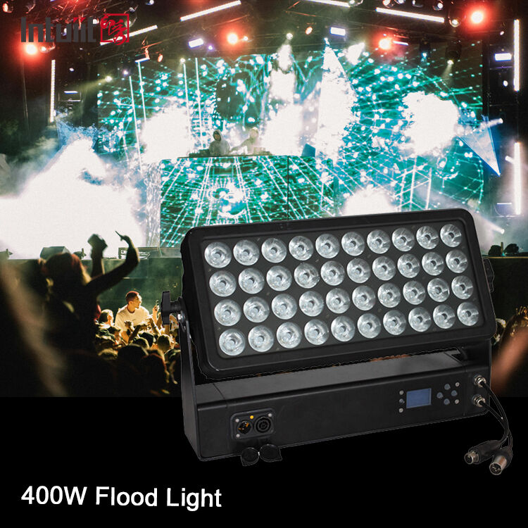 IP65 高出力屋外ステージ照明 40X10W RGBW 4in1 LED ウォールウォッシャー アルミニウム DJ ディスコ DMX コントロール