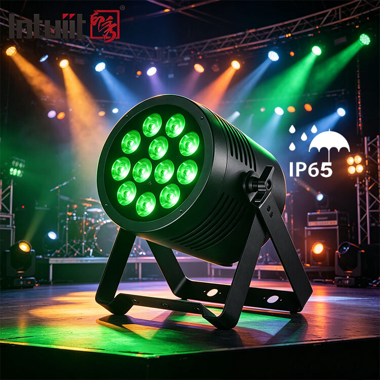屋外 IP65 防水 12x20W RGBWA UV 6 in 1 LED パーライトプロフェッショナル DMX DJ 舞台照明ウォッシュアップライトディスコウェディングショー用