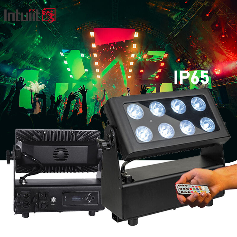 8x15W バッテリー駆動 LED フラッドライト屋外ワイヤレス RGBW 4in1 充電式アップライト Par Luces LED パラフィエスタ DJ