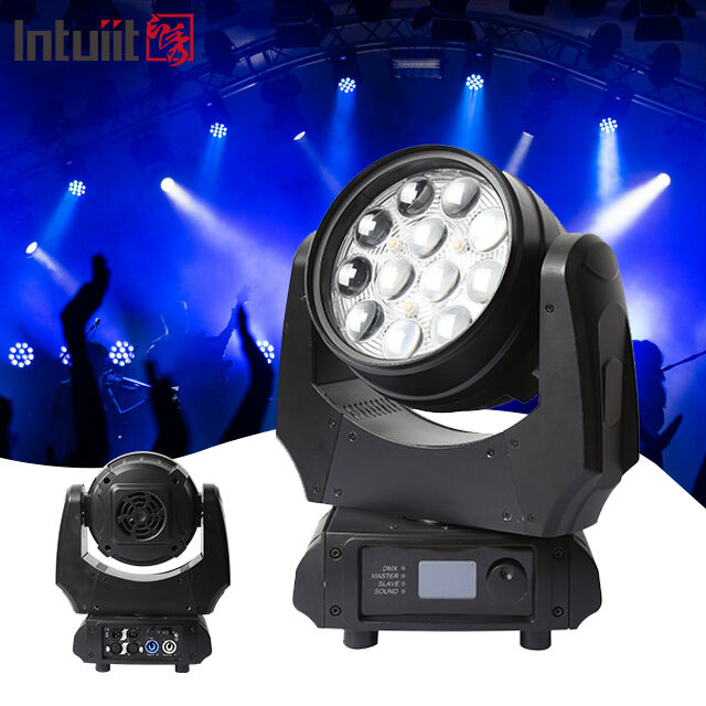ホットセール LED移動ヘッドウォッシュライト 12x10W RGBW 4in1 DMX512 結婚式パーティーのためのプロフェッショナルステージ染色ランプ KTV