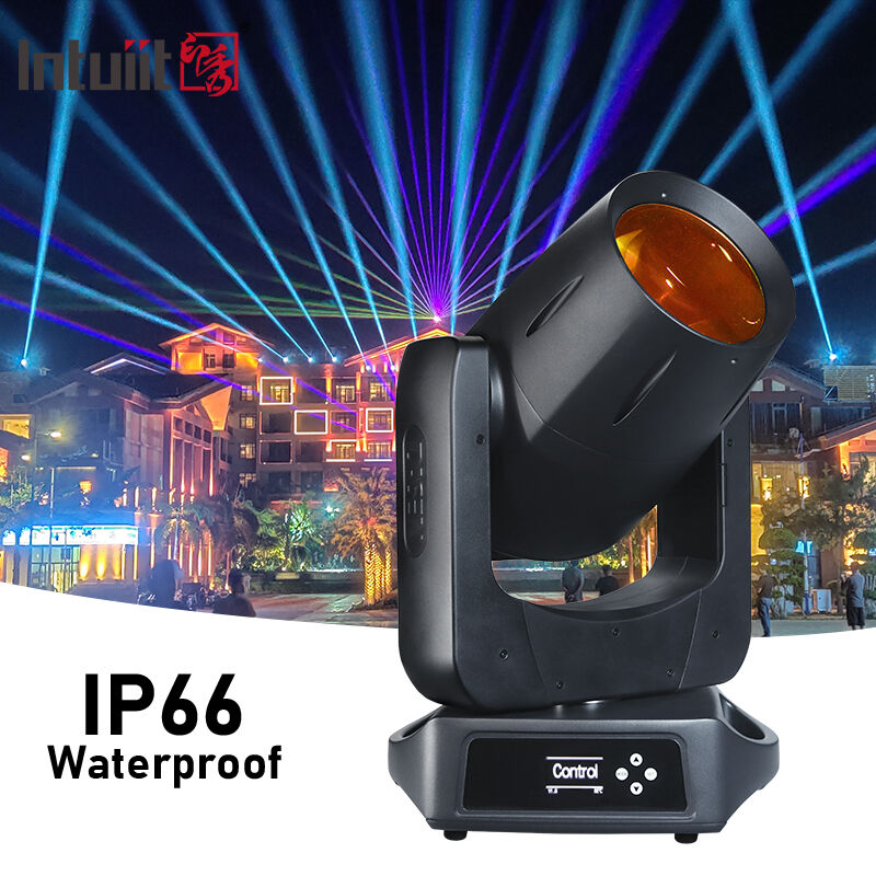IP66 防水 100W CMY レーザー 動く頭光 超狭い 0.8 度 線束角度 屋外ステージ照明 DMX512