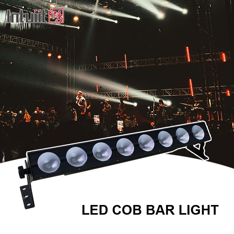8x15W RGB 3イン1 DMX512 LED線形壁洗浄器 ステージバーライト 教会スタジオイベントのための室内洗浄照明