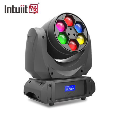 LEDの効果の1つのRGBWの蜂の目のタイプに付き移動頭部ライト6x10W 4つ