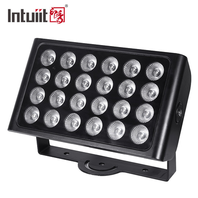 屋外LED洪水照明 建物の正面 24*10w DMX ウォールウォッシャー IP65 RGBW カラーミックス 建築 美しい公園