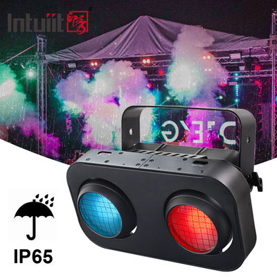 2眼 IP65 ウォームホワイト/アンバー/RGB 200W LED 観客 COB ブラインダーライト DJコンサートイベント劇場ステージ照明用
