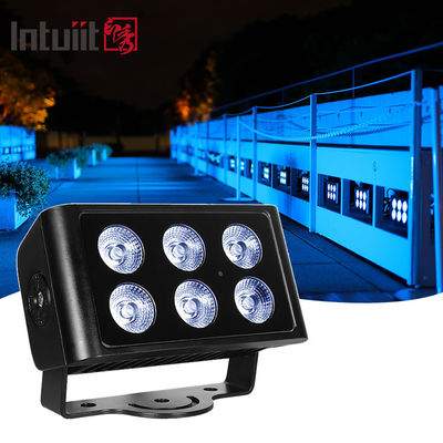 6x5W 防水 IP65 スクエア RGBW LED アウトドア投光器 屋外ガーデン造園装飾スクエア LED スポットライト フラッドライト
