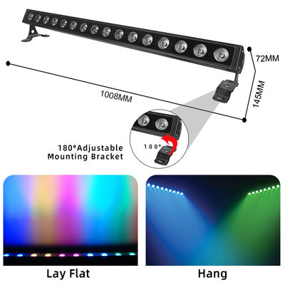 16*5W LED ウォール ウォッシュ ライト Rgb Dmx IP65 アルミ 住宅 屋外 防水 ウォール ウォッシュ ライト DMX512 屋外 建物 ライト