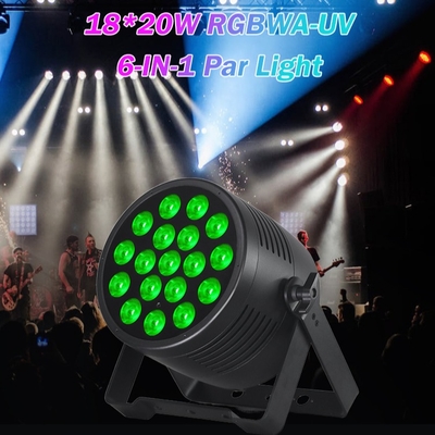 18x20 防水 DMX LED パーライト RGBWA UV 屋外劇場 ウェディング コンサート ショー イベント用