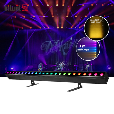 結婚式のDJパーティー用の高輝度アップライト用屋内用24x2W RGBW LEDウォールウォッシャーライト