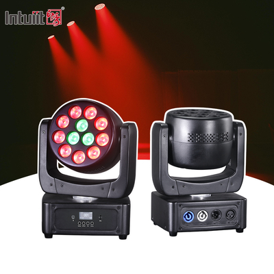移動式ヘッドライト 12*8W LEDステージライト RGBW DJ照明 DMX 512 イベントパーティーのためのサウンドアクティベーション 結婚式 教会ライブバンドショー