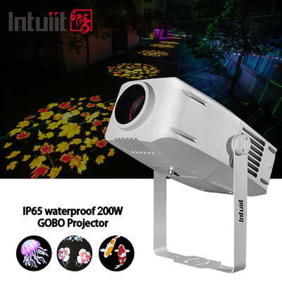 200W ZOOM 10-30degree Exterior Outdoor Waterproof LED Gobo Logo Image Advertising Rotary Projection Projector
