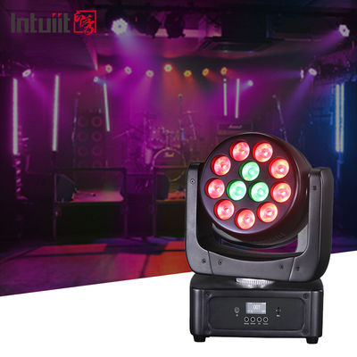 12x8W LED ムービングヘッドライト ステージライト RGBW スポットライト サウンドアクティベート付き ディスコ クラブ パーティー ステージ照明ショー用