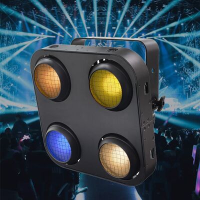 4眼 IP65防水 COBブラインダーライト オプション400W 四眼 4x100W LEDオーディエンスライト DMXステージライト