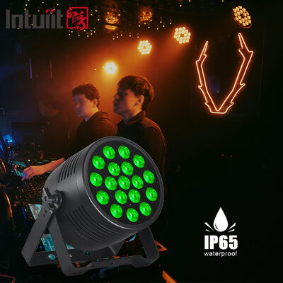 高効率防水 18x20W LED ステージパーライト DMX512 コントロール RGBWA UV ウェディング DJ ブース 省エネデザイン