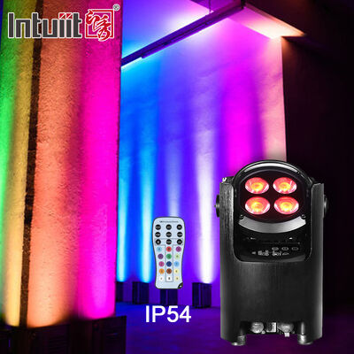 4x12W 4in1 RGBW バッテリー駆動 ワイヤレス DMX LED アップライト