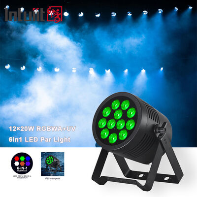 LED 12*20W RGBWA UV LED Par ウォッシャーライト DMX512 イベントTショーのための制御ステージライト テーマパークコンサートパフォーマンス