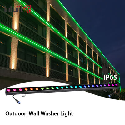 室外IP65LED壁洗浄器ライト RGBW 24*2W 4イン1 DMX512 建築風景 建物 室外装飾のための線形ステージ照明バー