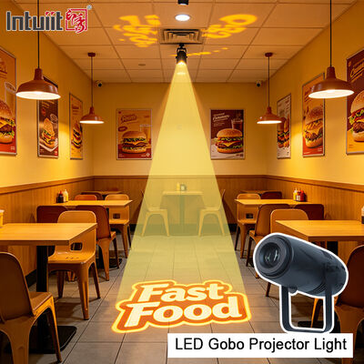 プロフェッショナル 40W LED 室内ゴボプロジェクター ライト 回転 オーダーメイド イメージ ロゴ プロジェクションランプ 結婚式 レストラン モール 飾り付け