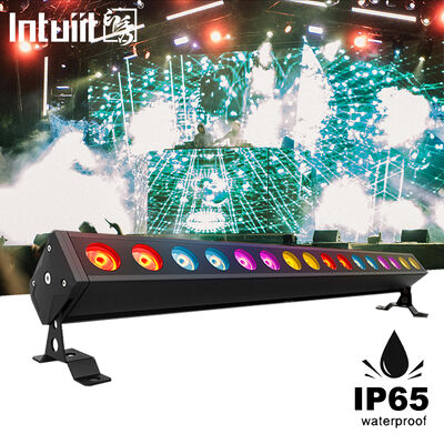 IP65 アウトドア 16x5W RGBW 4イン1 LED 線形壁洗浄バーライト DMX512 ステージ建築 洗浄照明